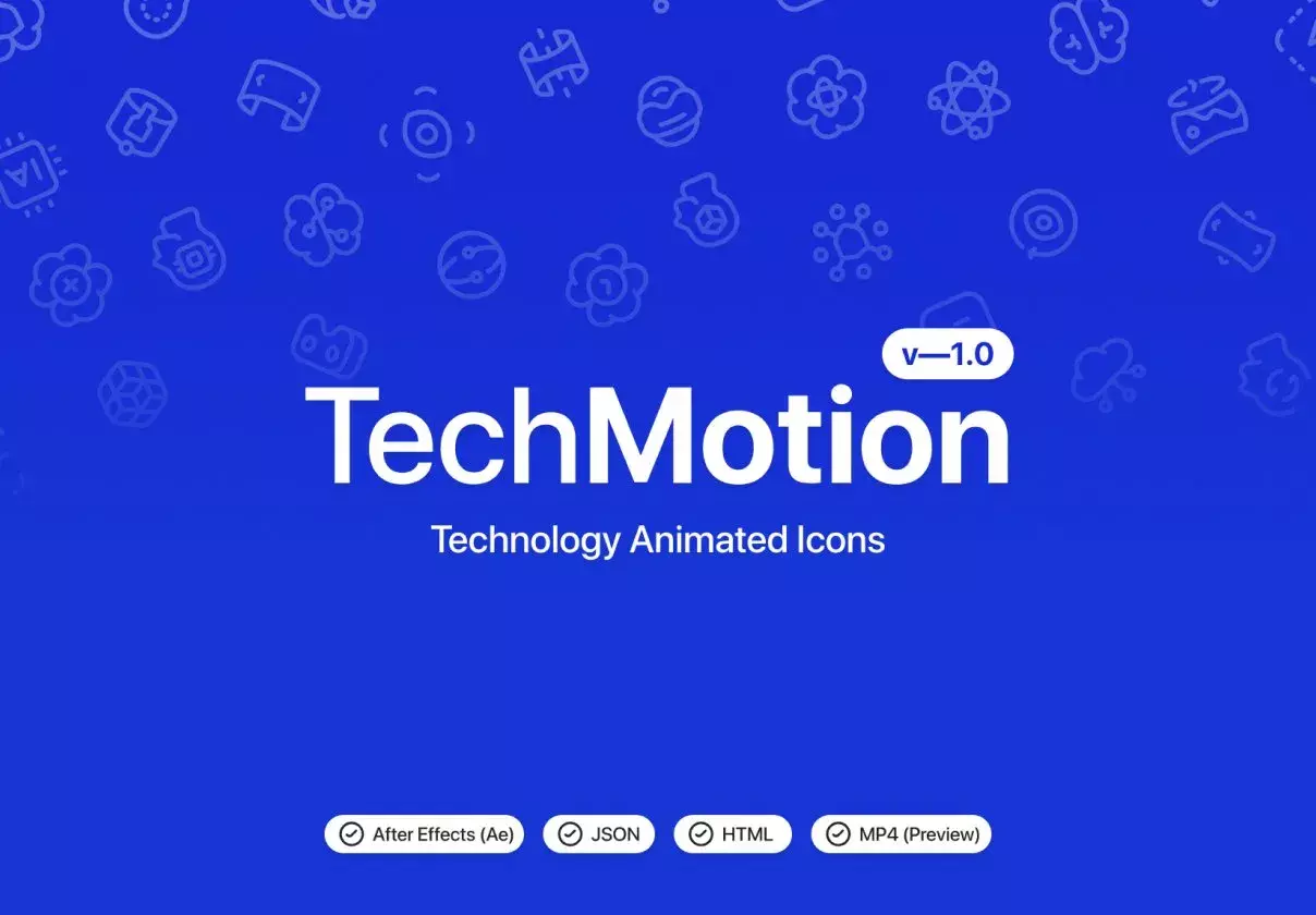 TechMotion v—1.0 / Animated Icons