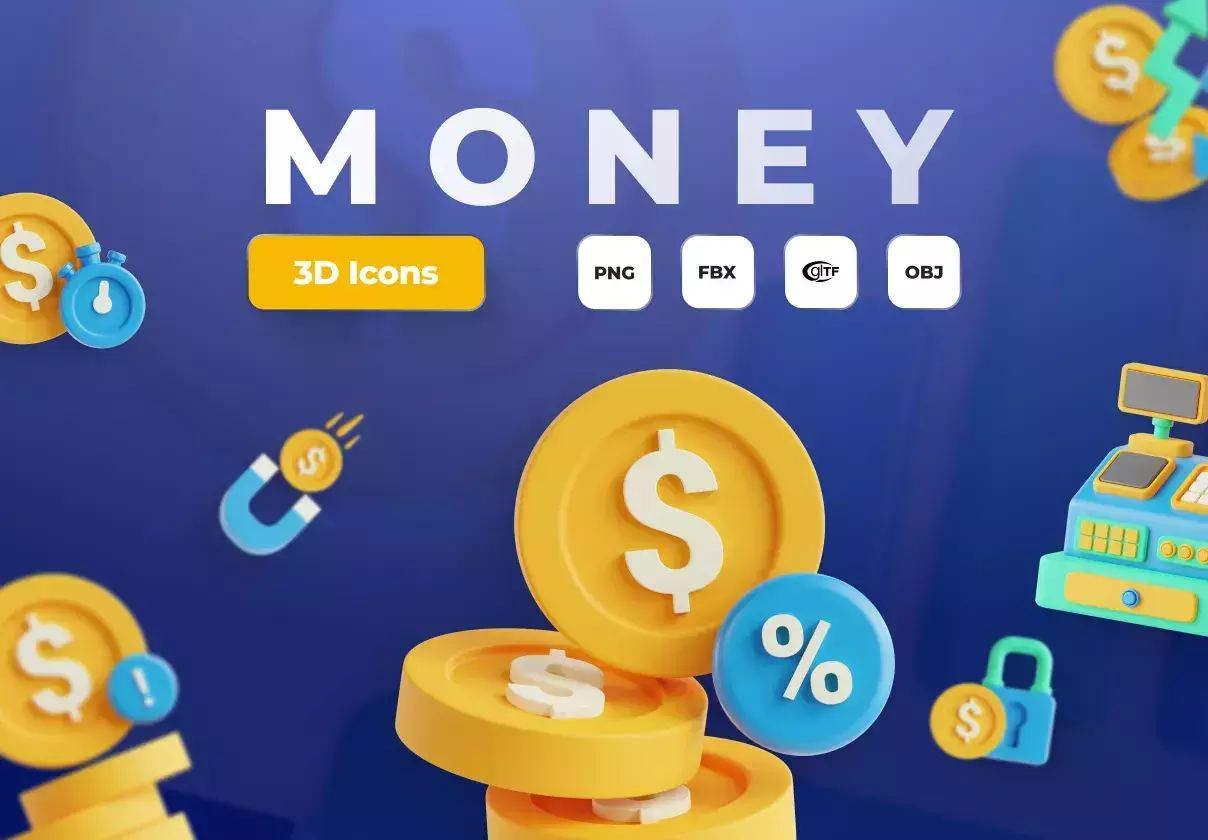 Money - 3D Icon Set