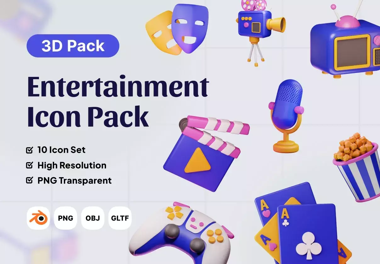 Entertainment 3D Icon