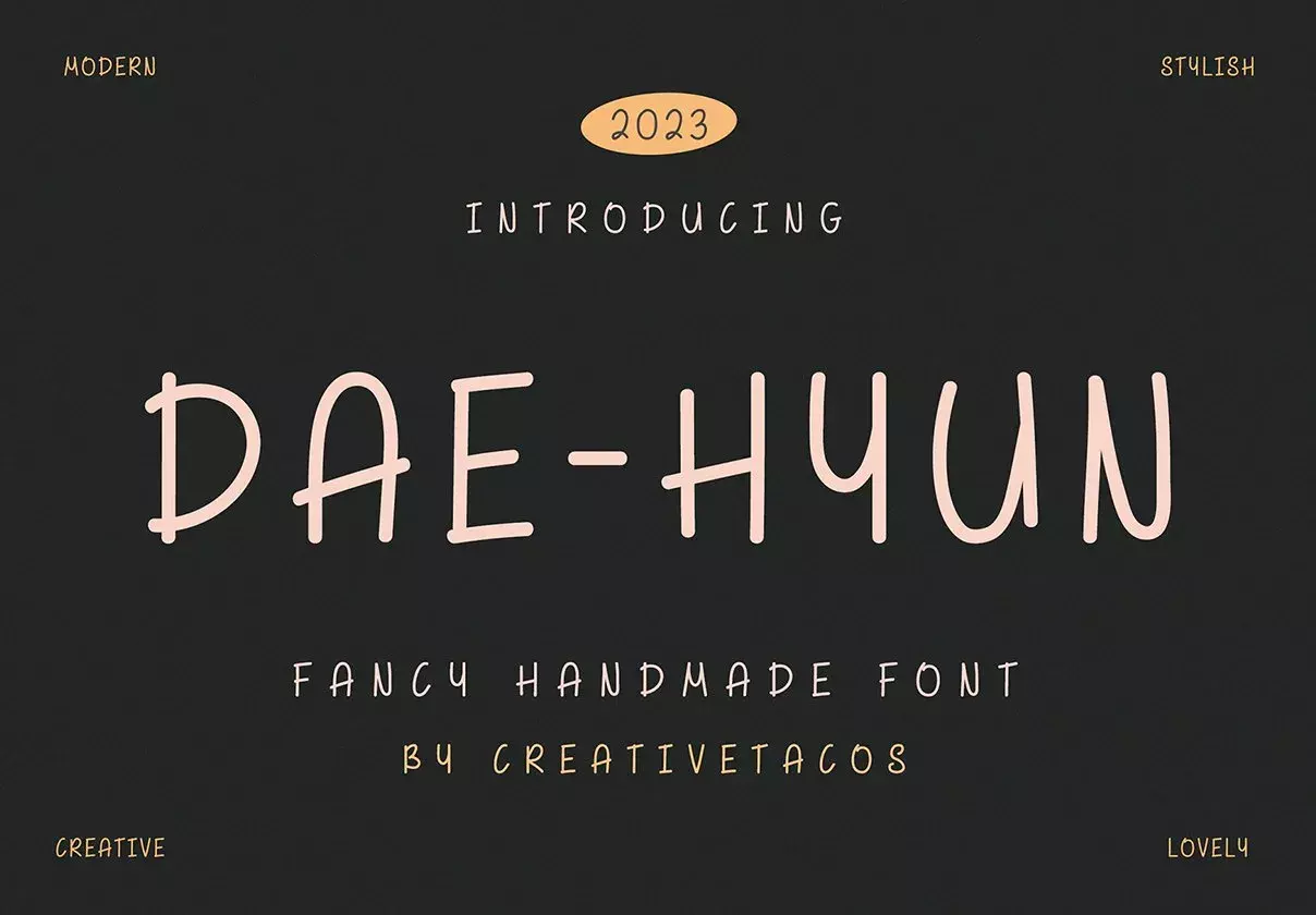 Dae-hyun Fancy Font