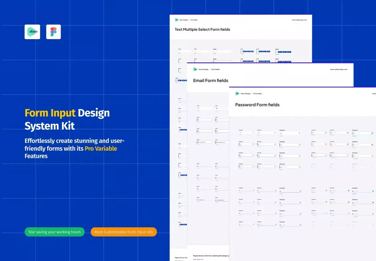 Form Input Design System Kit