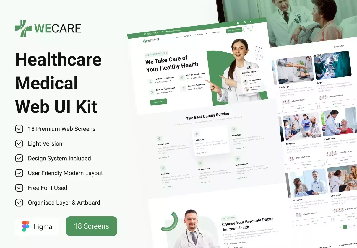 Healthcare Medical Web UI Kit