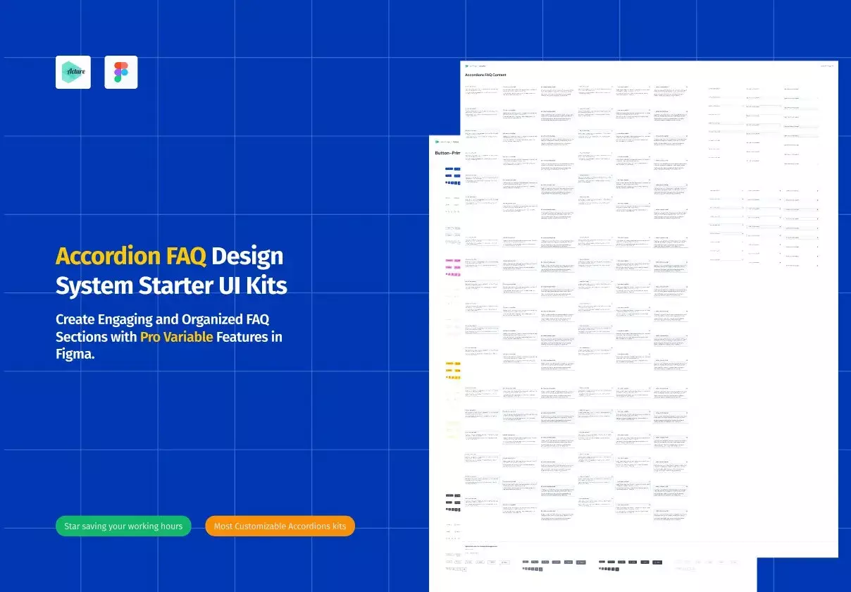 Accordion FAQ Design System Starter UI Kits