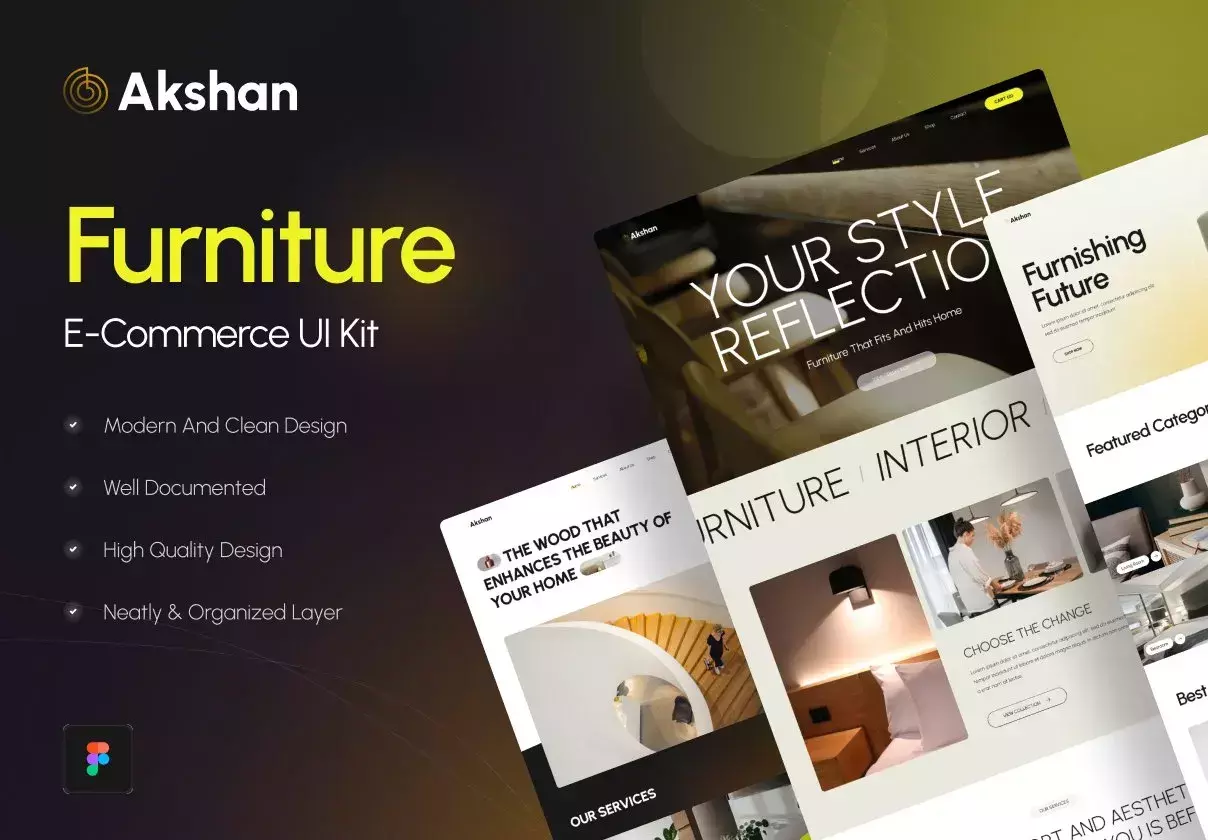 Akshan - Furniture E-Commerce UI Kit