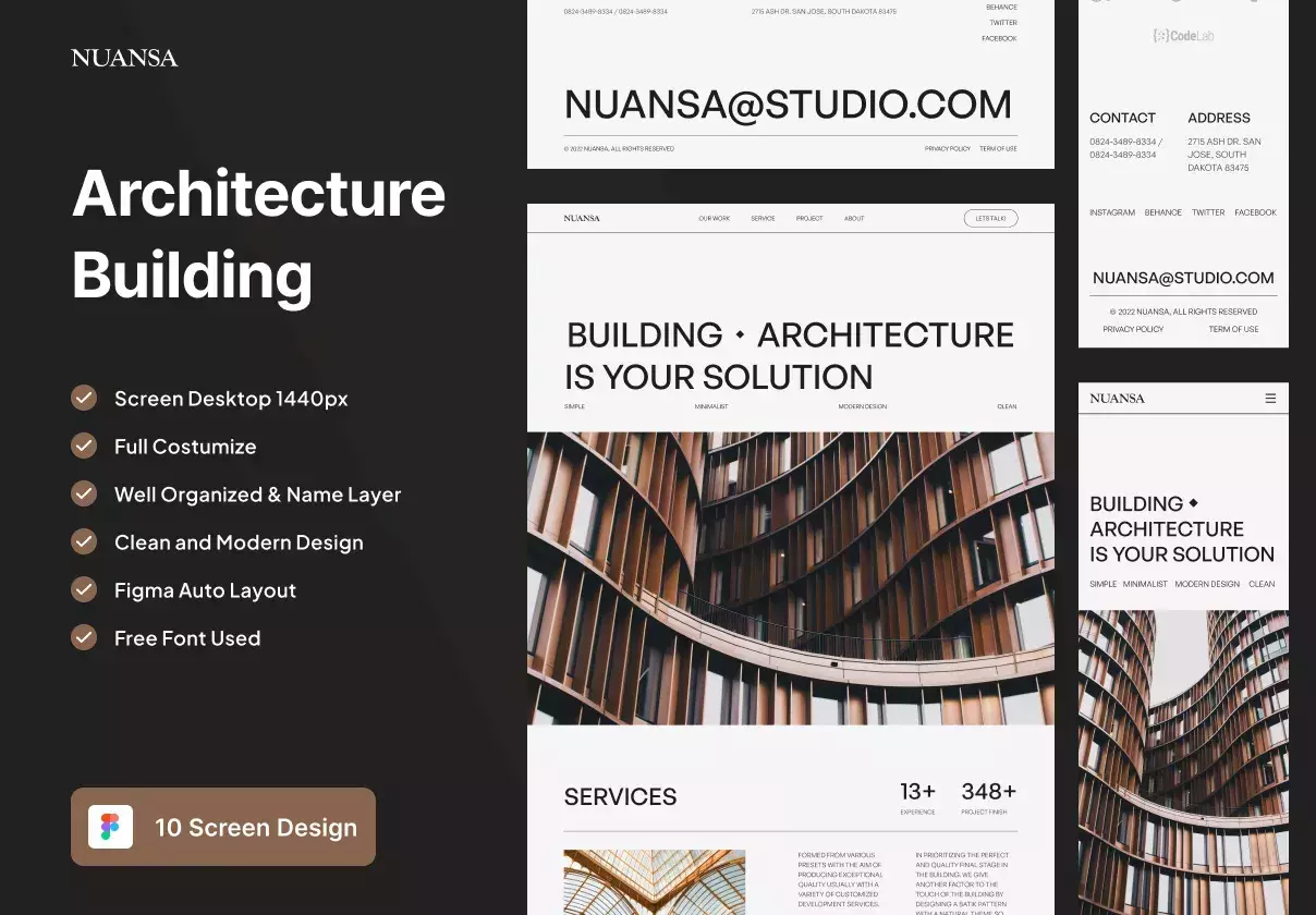 Nuansa - Architecture Website Template