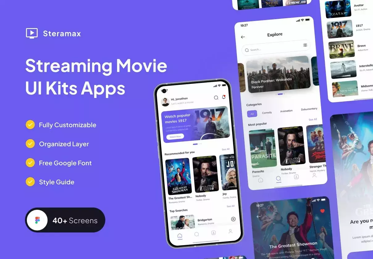 Streamax - Streaming Movie UI Kits Apps