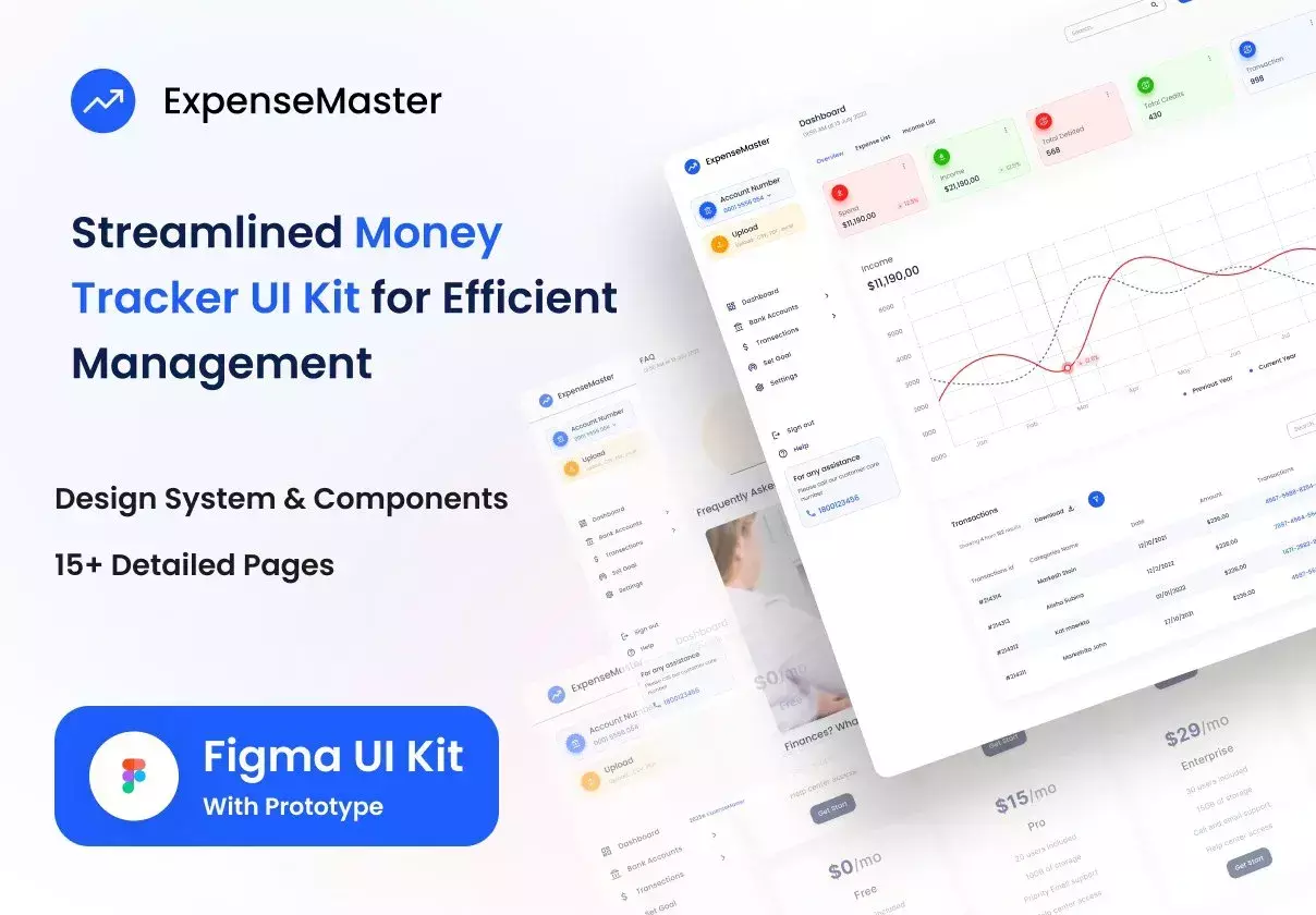 ExpenseMaster: Streamlined Expense Tracker UI for Efficient Management