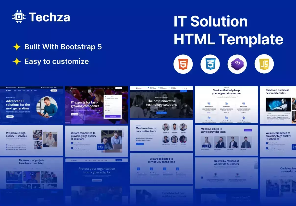 Techza - IT Solutions & Services HTML Templates