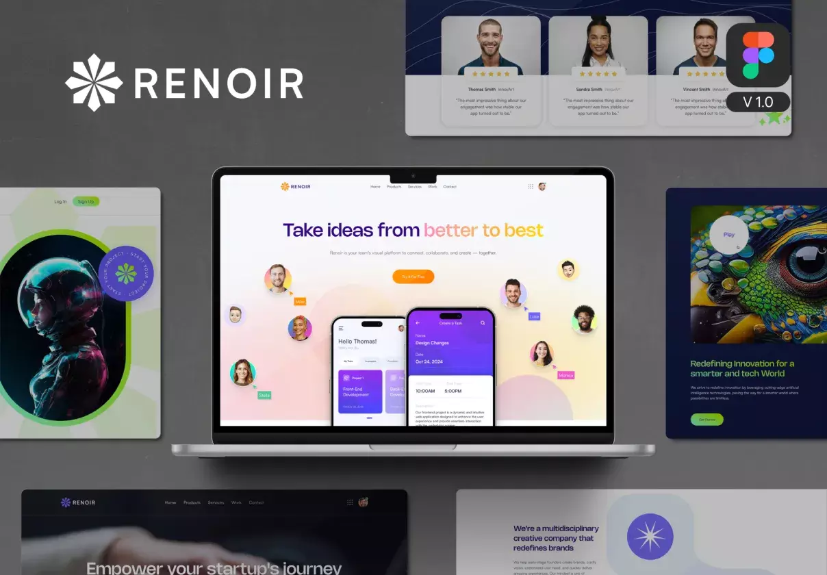 Renoir - Figma Template and UI Kit V1.0