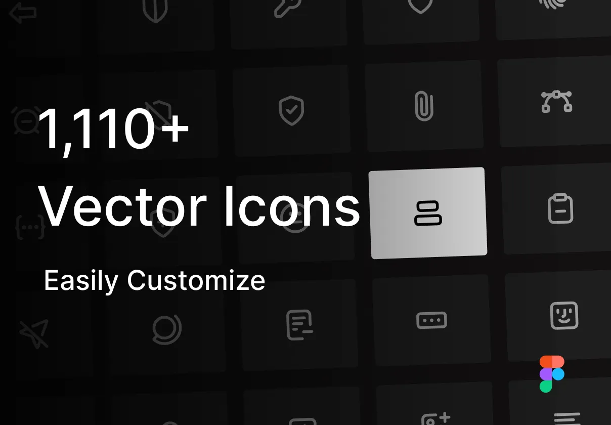 1,100+ high-quality icons for professional websites & apps