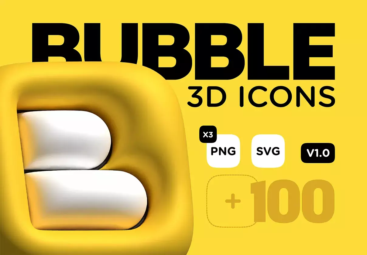 3D Bubble icons to make great design.