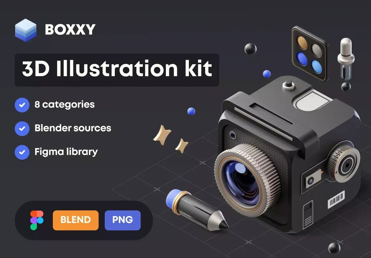 Boost your designs with our customizable 3D Boxxy components