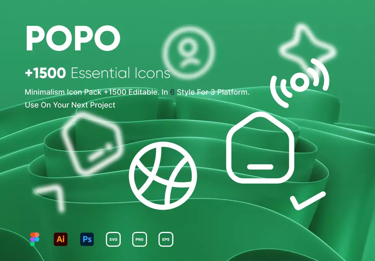 POPO Iconset +1500 Essential Icons