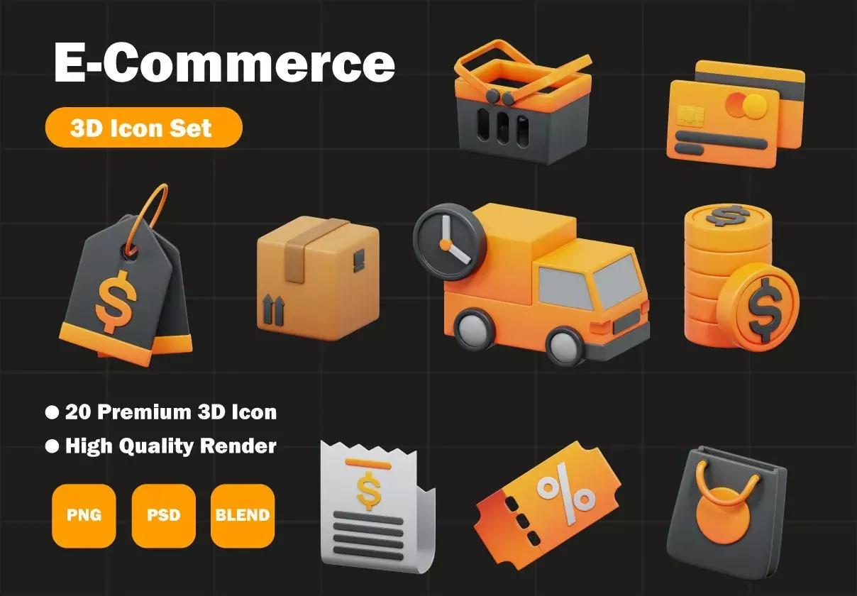 E-Commerce 3D Icon