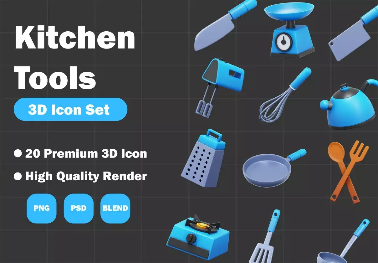 Kitchen Tools 3D