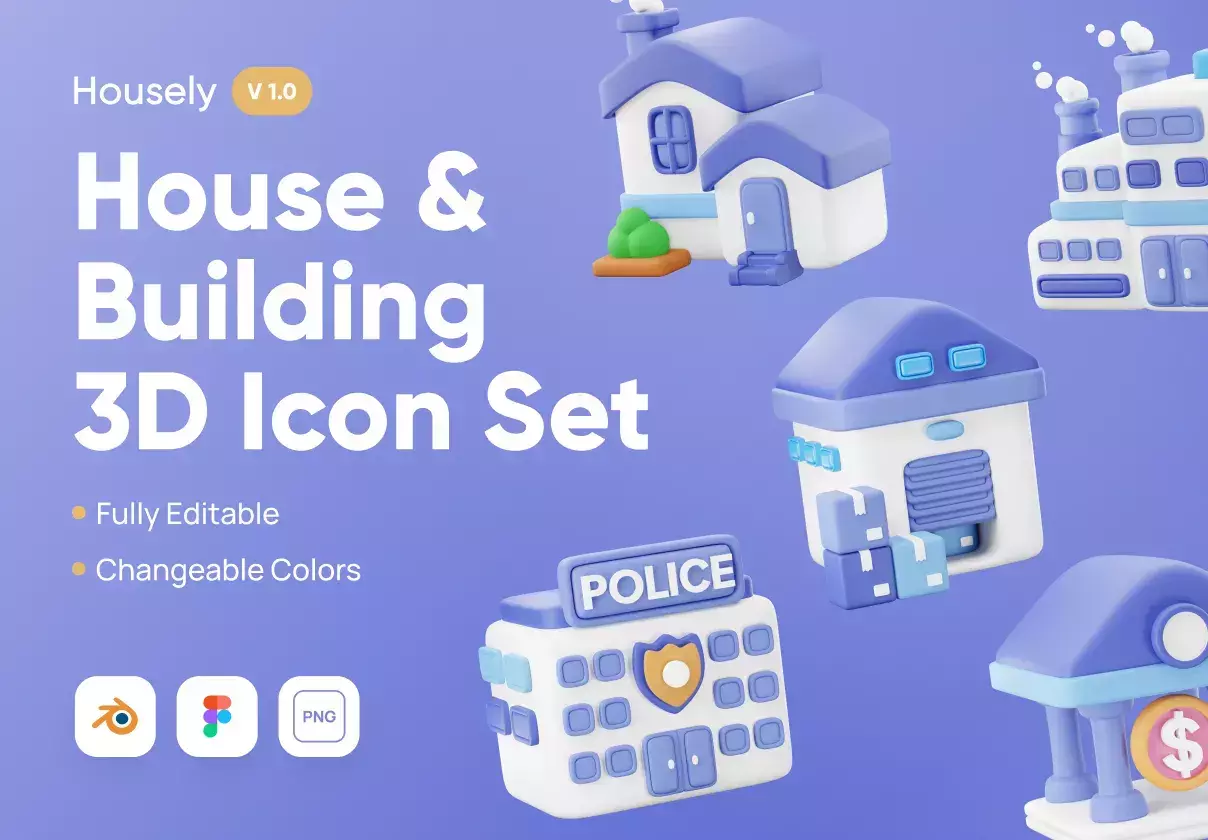 Housely - 3D House Icon Pack