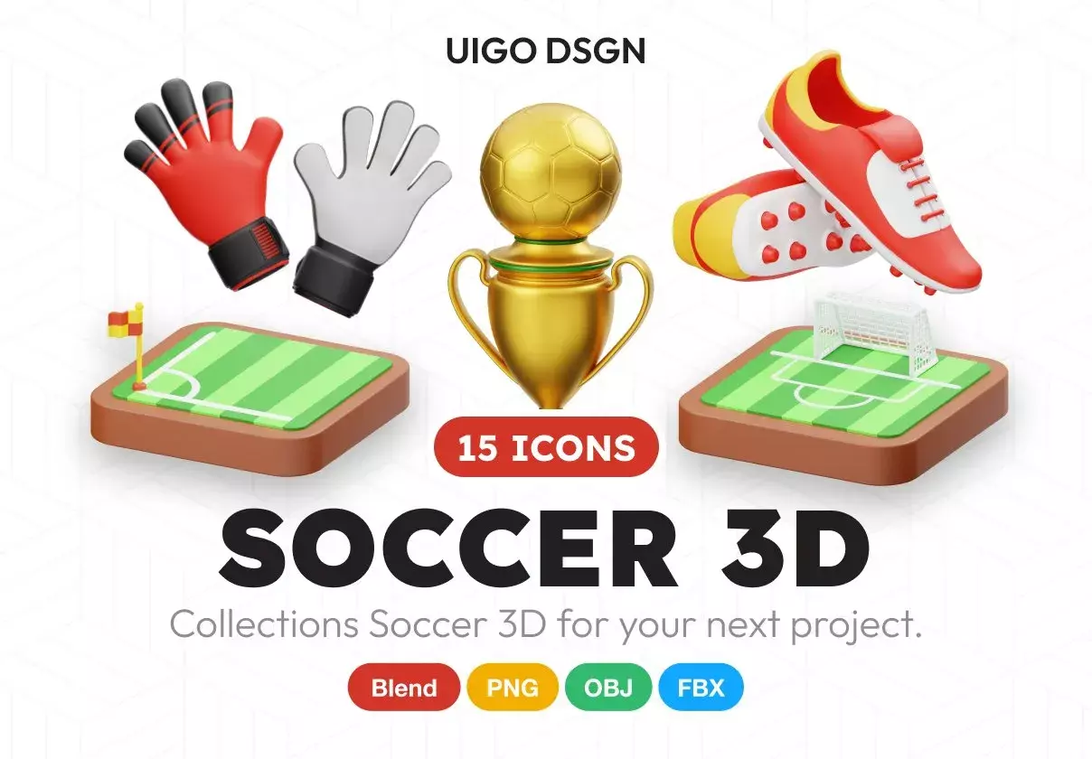 Soccer 3D Icon