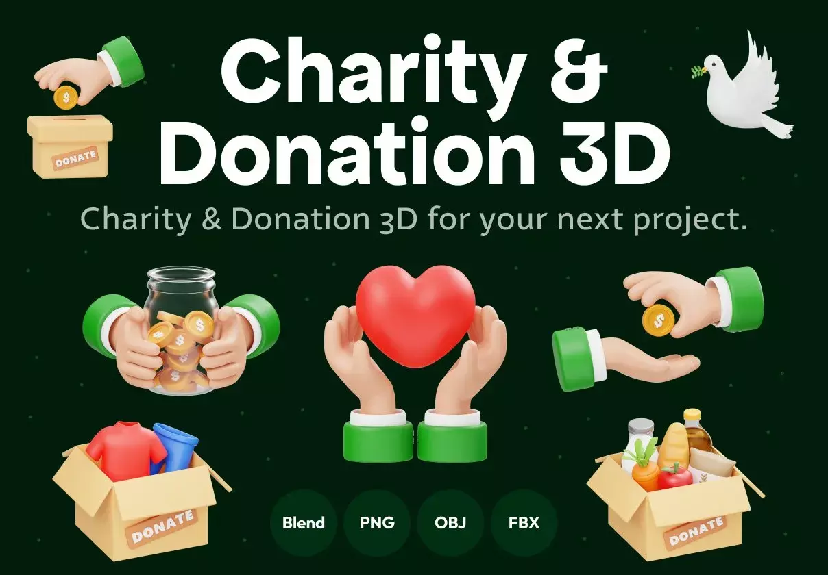 Charity And Donation 3D Icon