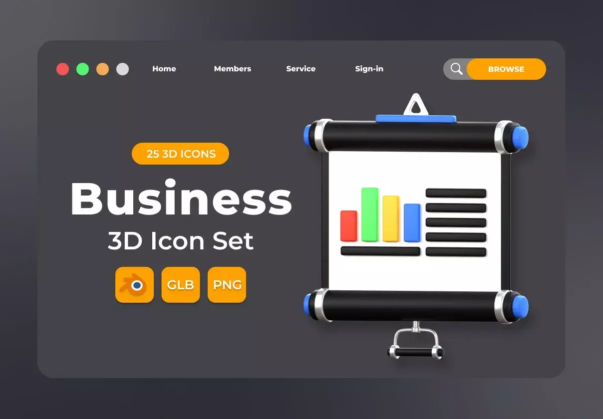 Business 3D 3D Illustration Pack