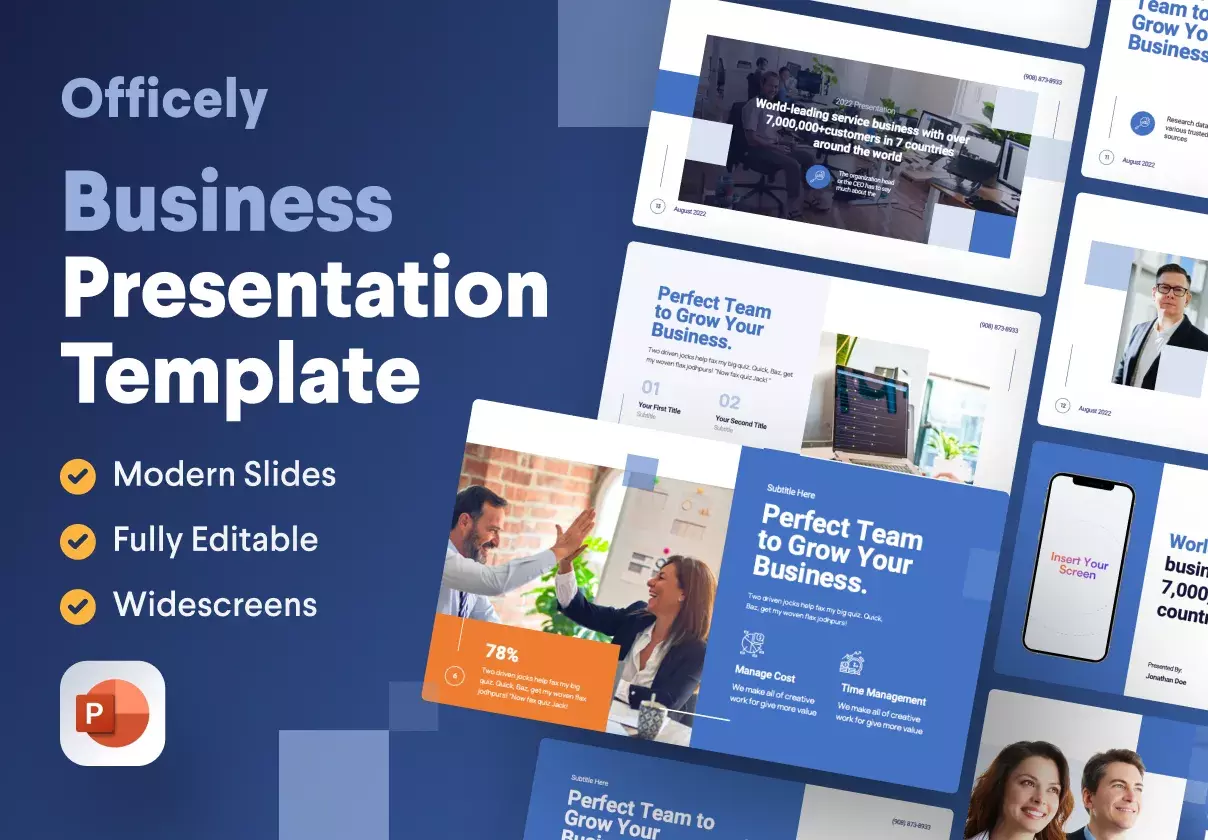 Officely - Business PowerPoint Presentation Template