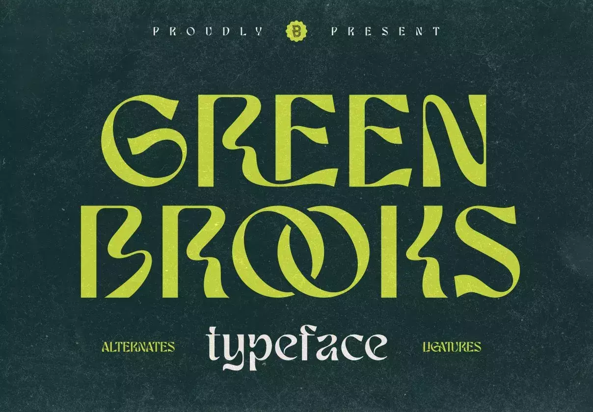 Green Brooks Typeface