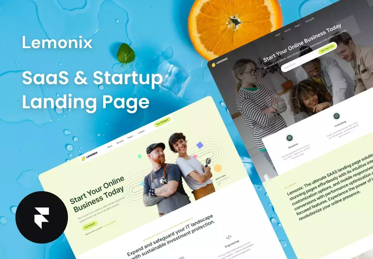 Lemonix — SaaS & Startup Framer Template