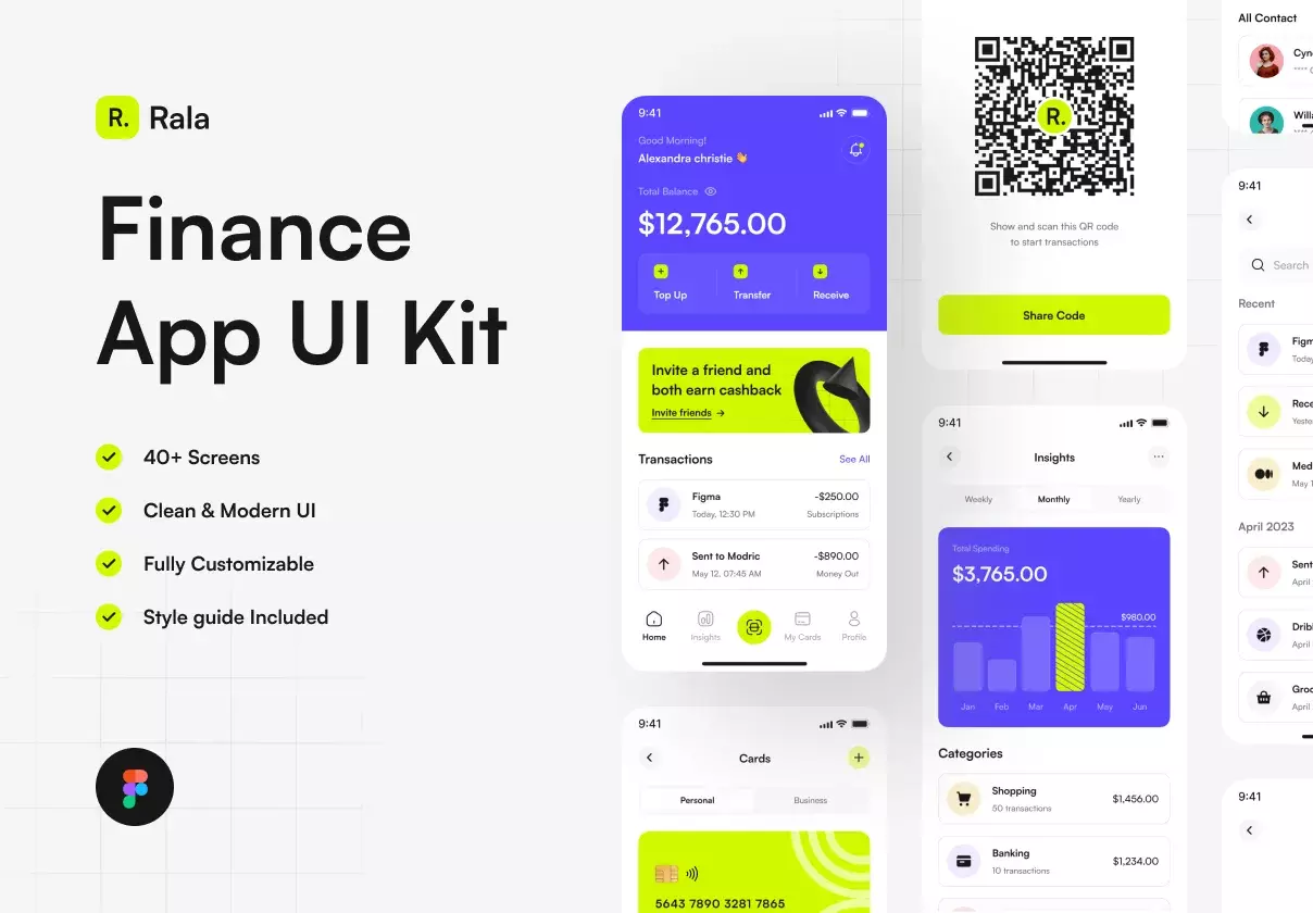 Rala Finance App UI Kit