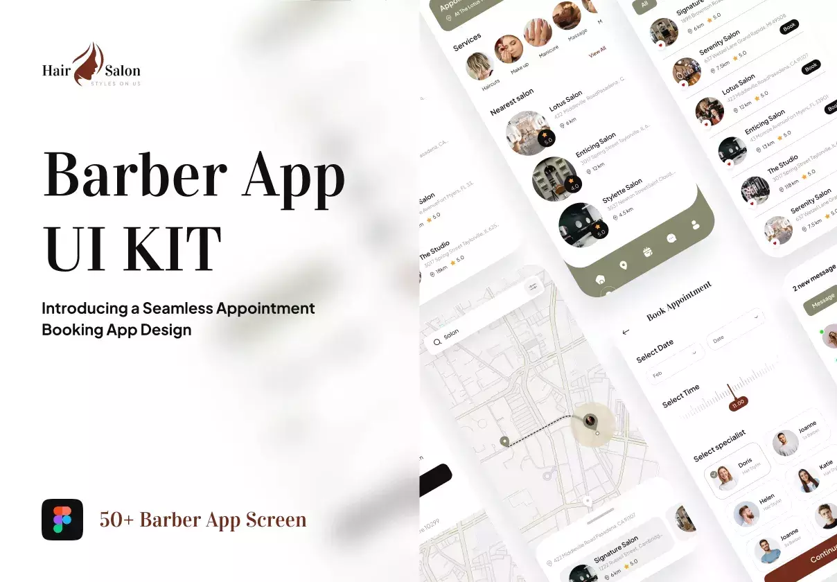 Hair Salon: Barber Appointment App UIKIT