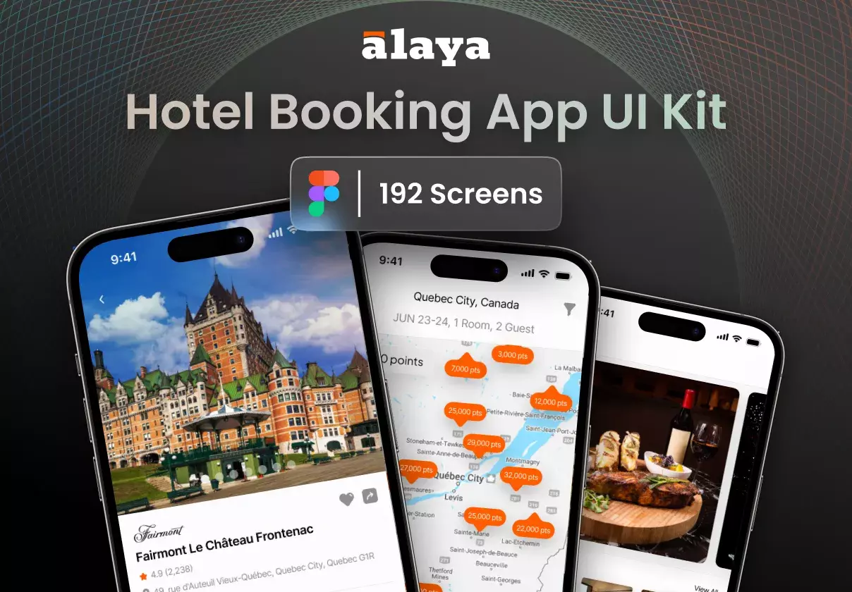 Alaya - Hotel Booking App UI Kit