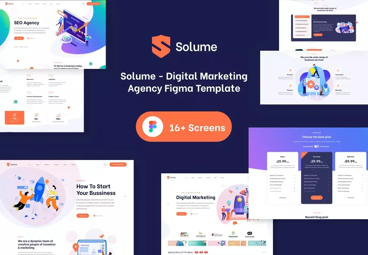 Solume Digital Marketing Agency Figma Template