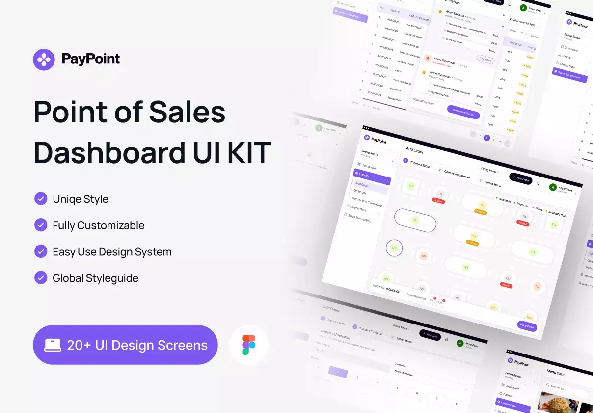 PayPoint - Point of Sales Dashboard UI KIT