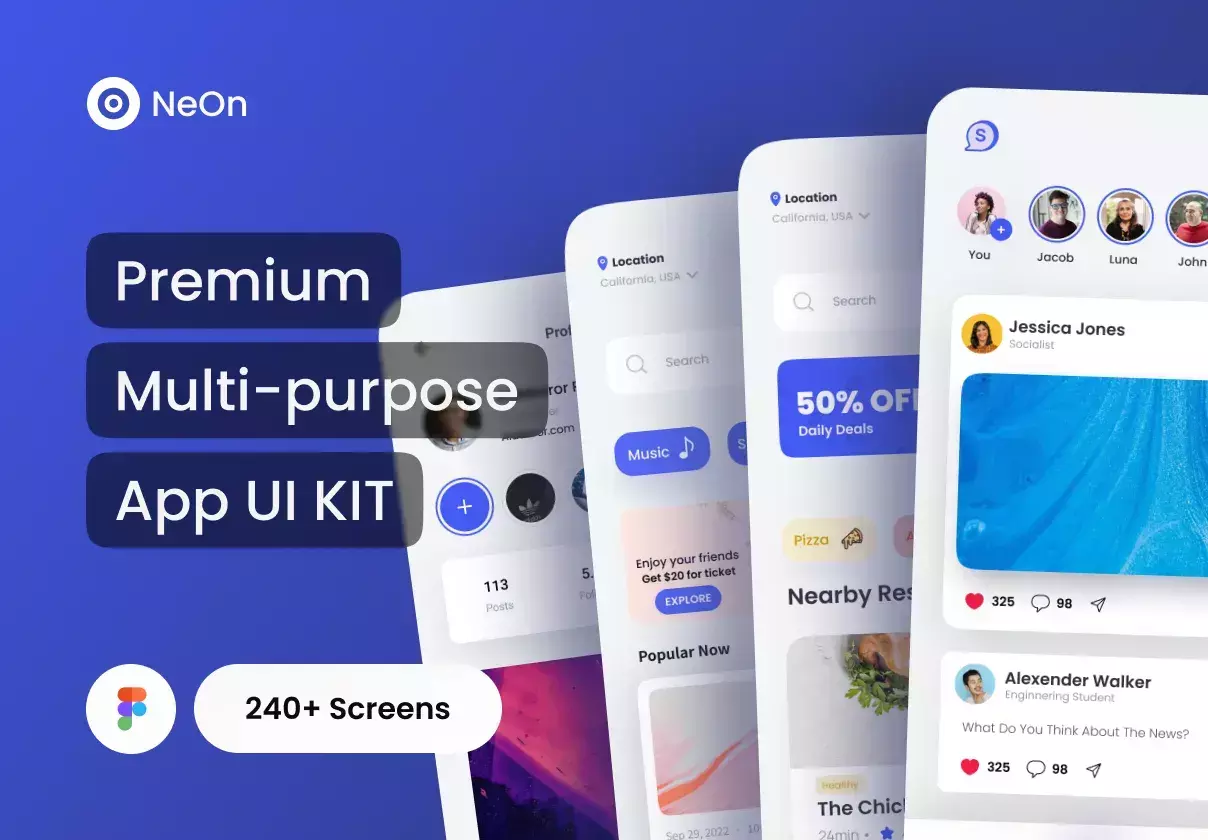 NeOn - Premium MultiPurpose App UI Kit