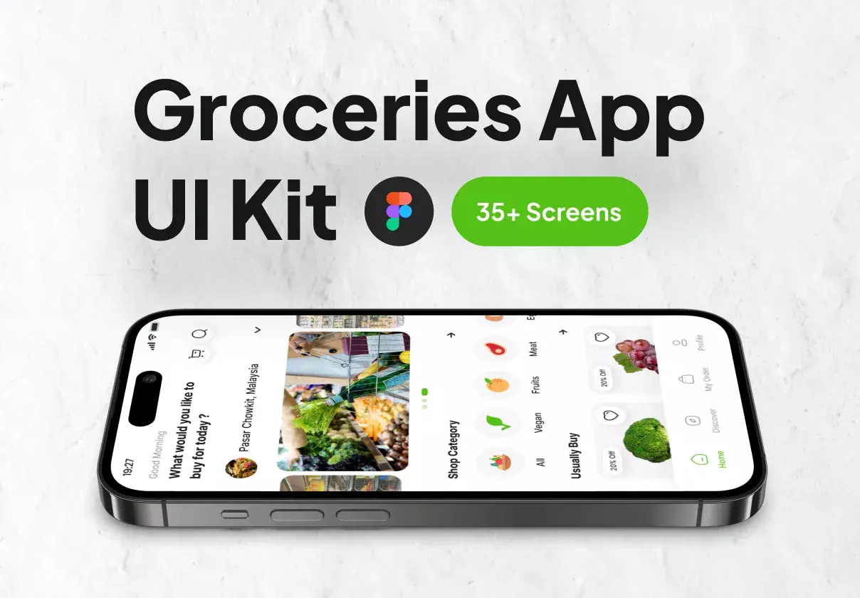 Groceries App UI Kit