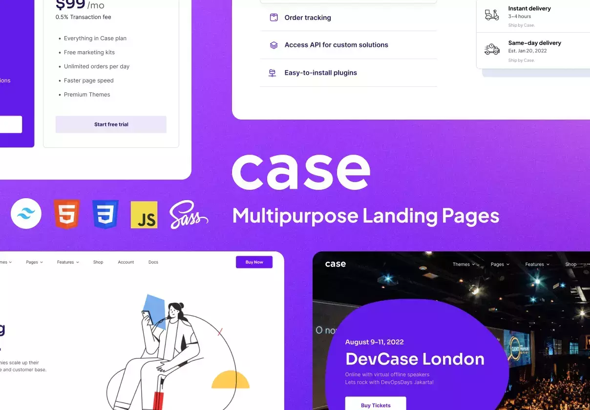 Case - Landing Page Template