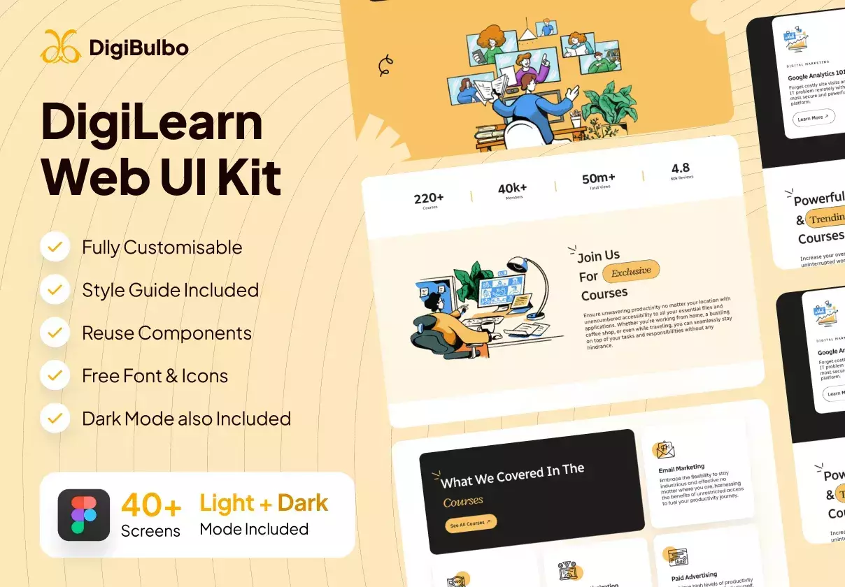 DigiLearn - Web Responsive UI Kit