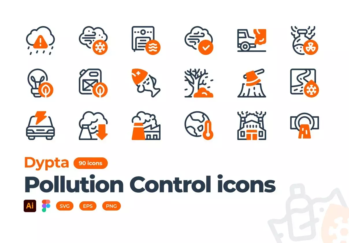 Pollution Control Icon Set