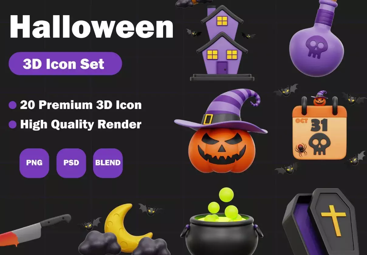 Halloween 3D Icon