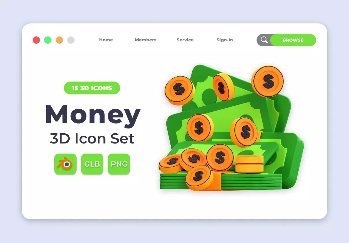 Money 3D 3D Illustration Pack