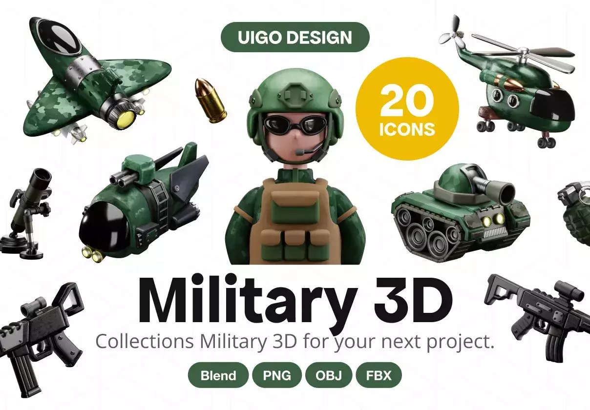 Military 3D Icon