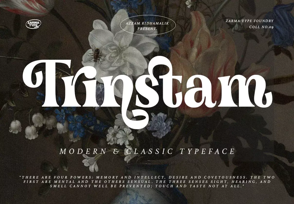 Trinstam - Modern Font