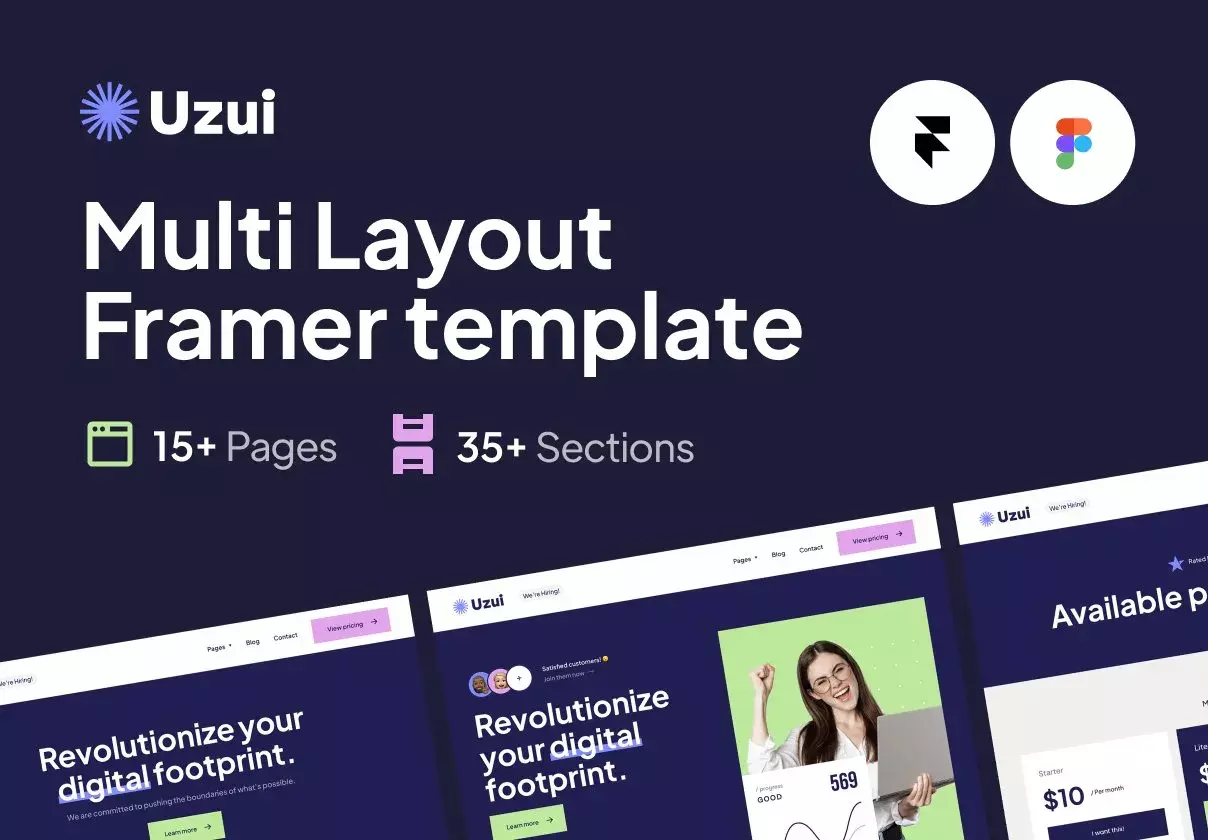 Uzui Framer Template