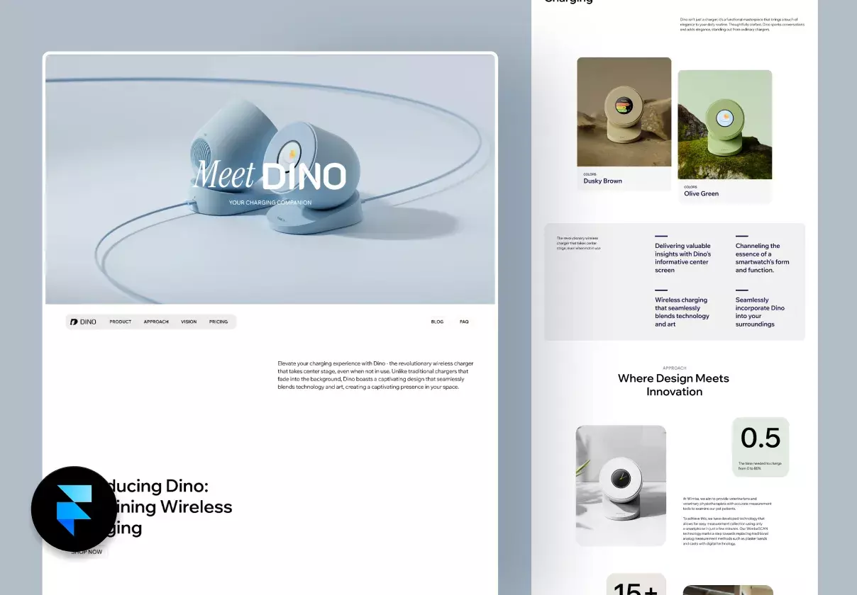 Dino - Product Landing Page