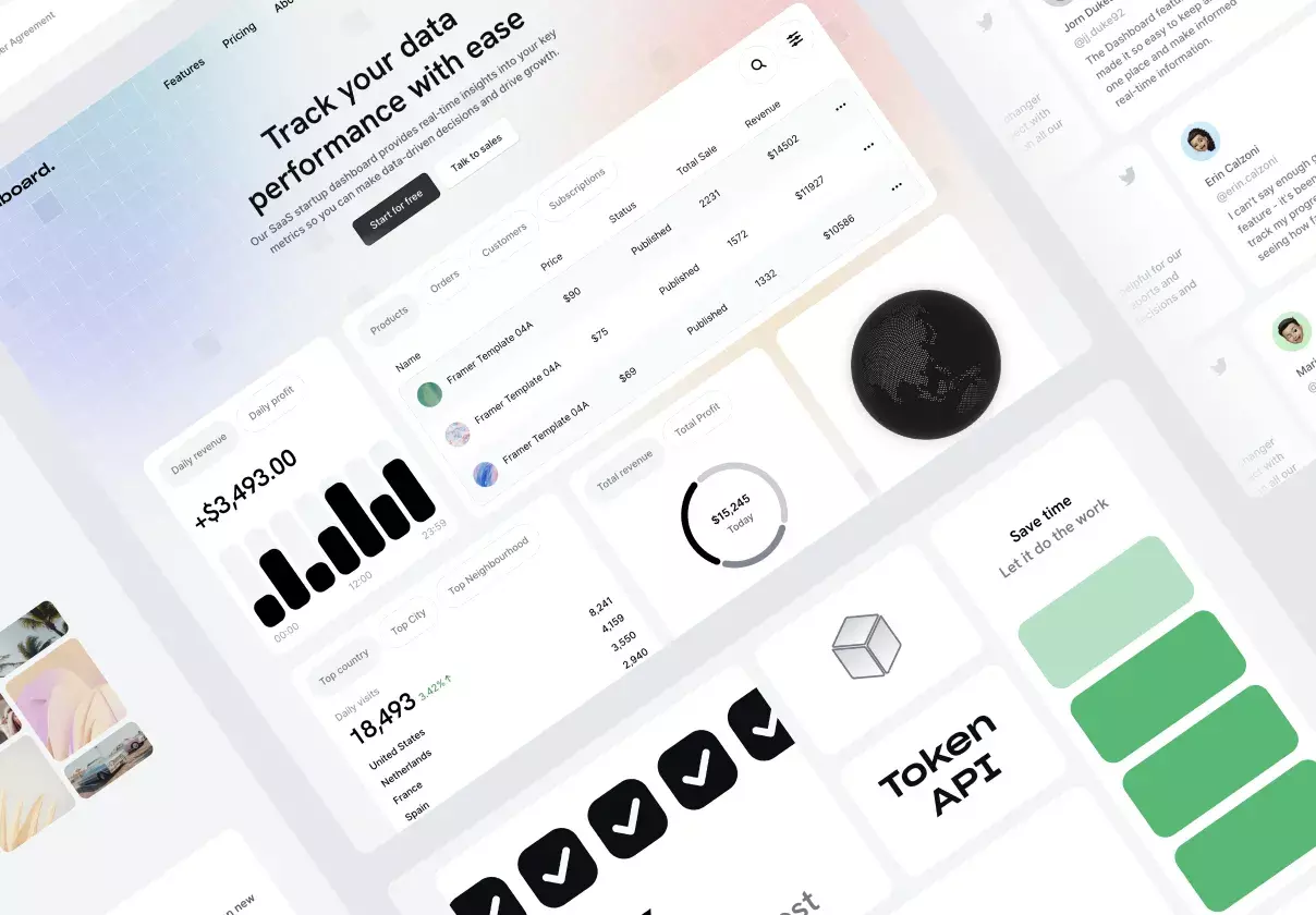 Databoard - SaaS Framer Template