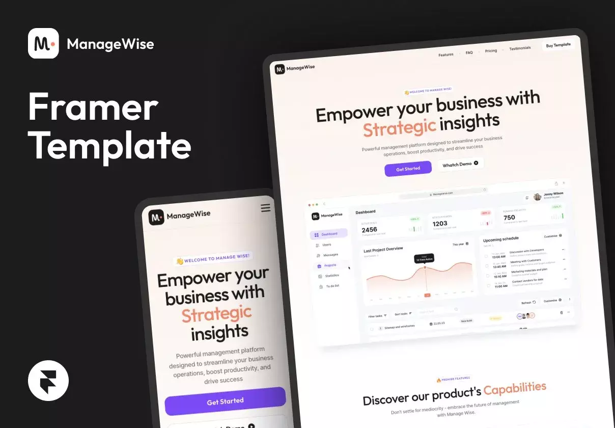 ManageWise — SaaS Product Landing Page