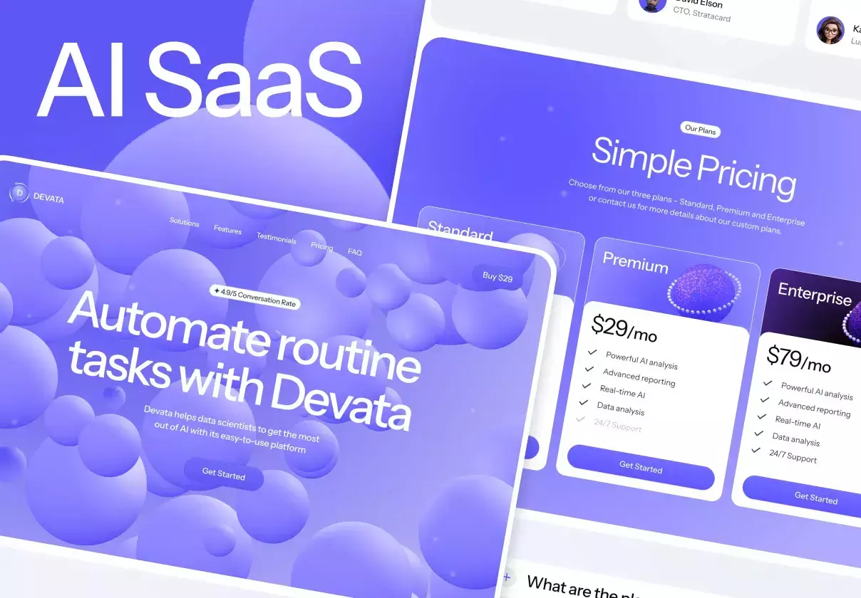 DEVATA – AI SAAS Framer Template
