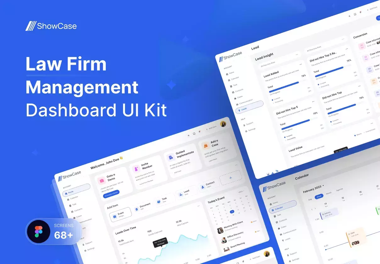 ShowCase - Law Firm Dashboard UI KIT