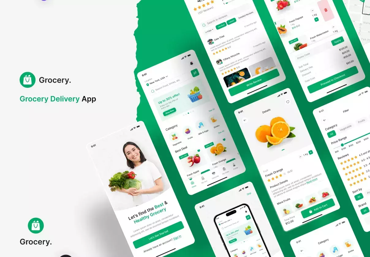 Grocery Delivery | Super Market UI Kit