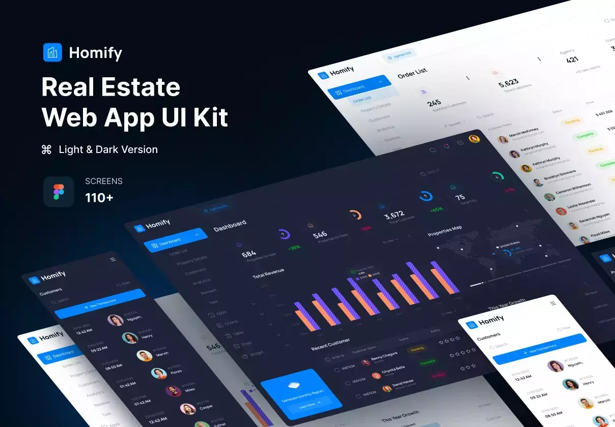 Homify - Real Estate SaaS UI KIT