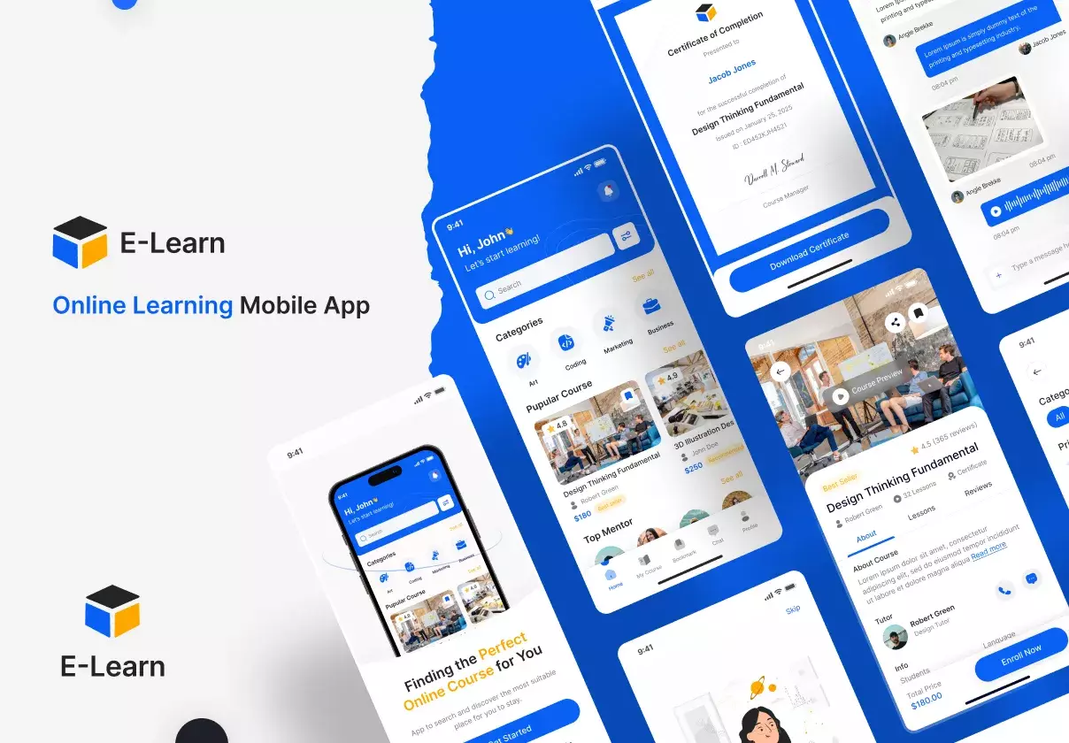 Online Learning  App UI Kit