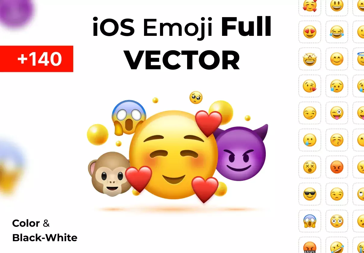 Fully Vector Emoji Set